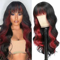 Hot-selling women's full-head synthetic lace wig: long, voluminous, loose waves with multi-tonal, gradient coloring.