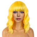 Short wavy curly wig for Western holidays/cosplay – full-head wig