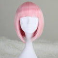 Western-style short bob wig with bangs (student-style cut)